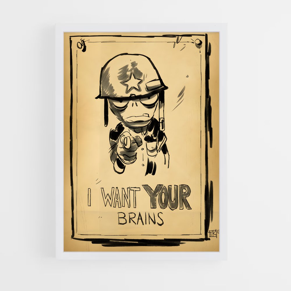 Poster Le Tireur de Zombies – affiche Plants vs zombies (vue 3)